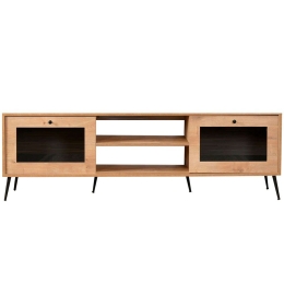 Έπιπλο Τηλεόρασης Calvin 998VOW1141 180x40x55cm Oak-Black