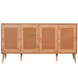 Μπουφές Jut 998VOW1162 180x41x81cm Oak Μελαμίνη,Μέταλλο