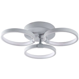 Φωτιστικό Οροφής - Πλαφονιέρα Halk 119FRS1540 37x32x9cm Led 18W 3000K Grey Opviq