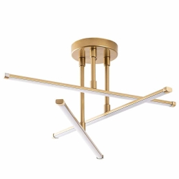Φωτιστικό Οροφής - Πλαφονιέρα Ledflower 119FRS1542 51x51x26cm Led 18W 3000K Gold Opviq