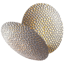 Φωτιστικό Τοίχου - Απλίκα Yosma 119FRS1550 21x15x21cm Led 5W 3000K Silver-Gold Opviq