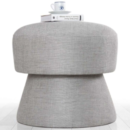 Σκαμπό Endor 209FLF1365 Φ48x45cm Light Grey