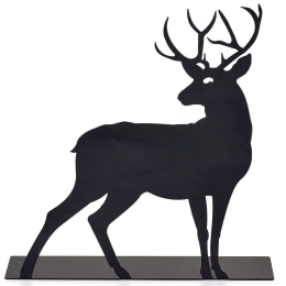 Διακοσμητικό Επιτραπέζιο Deer 901LMN1102 20x20cm Black Aberto Design Μέταλλο