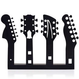 Διακοσμητικό Επιτραπέζιο Guitar 901LMN1103 22x17cm Black Aberto Design Μέταλλο