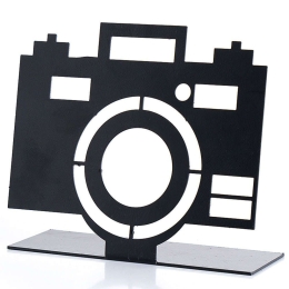 Διακοσμητικό Επιτραπέζιο Photo 901LMN1113 15x13cm Black Aberto Design Μέταλλο