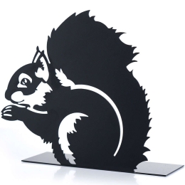 Διακοσμητικό Επιτραπέζιο Squirrel 901LMN1119 21x20cm Black Aberto Design Μέταλλο