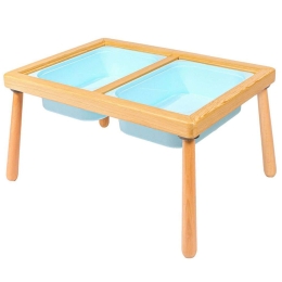 Τραπέζι Παιδικό Mini 109TRS1161 74x53x40cm Natural-Blue