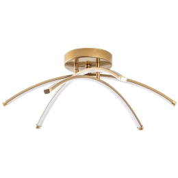 Φωτιστικό Οροφής - Πλαφονιέρα Ledbanana 119FRS1554 57x57x20cm Led 28W 3000K Gold Opviq