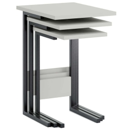Ζιγκόν (Σετ 3Τμχ) 115DLY1105 23x36x45/29x40x50/35x44x55cm White-Black