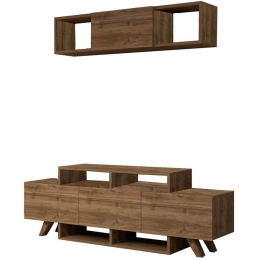Σύνθεση Τηλεόρασης Alwin 505CRL1921 150x31,6x49cm Walnut