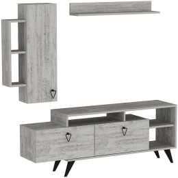 Σύνθεση Τηλεόρασης Clara 505CRL1924 175,2x35x58,6cm Grey