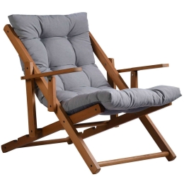 Σεζλόνγκ Repose 591GRC1208 70x90x95cm Grey