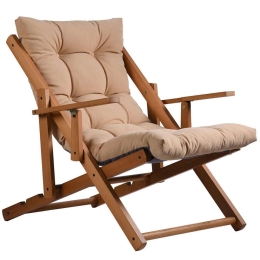 Σεζλόνγκ Repose 591GRC1211 70x90x95cm Dark Beige