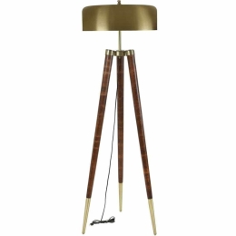 Φωτιστικό Δαπέδου Stil 534LUN4390 48x165cm E27 40W Gold-Walnut Opviq