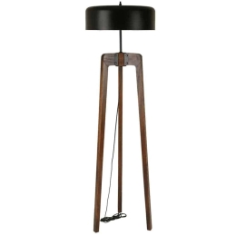 Φωτιστικό Δαπέδου Cagla 534LUN4410 42x170cm E27 40W Walnut-Black Opviq