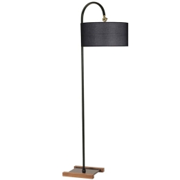 Φωτιστικό Δαπέδου Kumru 534LUN4423 25x165cm E27 40W Black Opviq
