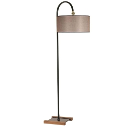 Φωτιστικό Δαπέδου Kumru 534LUN4425 25x165cm E27 40W Beige-Black Opviq
