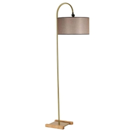 Φωτιστικό Δαπέδου Kumru 534LUN4426 25x165cm E27 40W Beige-Gold Opviq