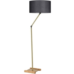 Φωτιστικό Δαπέδου Milas 534LUN4443 Φ40x165cm E27 40W Gold-Black Opviq