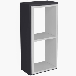Ραφιέρα Τοίχου Zera 475OLV1507 35x19,6x72cm Anthracite-White