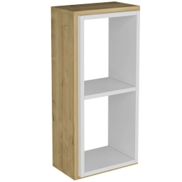 Ραφιέρα Τοίχου Zera 475OLV1509 35x19,6x72cm Oak-White