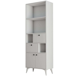Βιβλιοθήκη Ninova 389MZA1902 69x35x195cm White