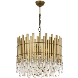 Φωτιστικό Οροφής 301AUR1163 Φ40x90cm 6xE27 40W Gold Opviq