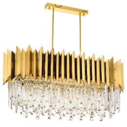 Φωτιστικό Οροφής 301AUR1172 85x40x80cm 8xE27 40W Gold Opviq