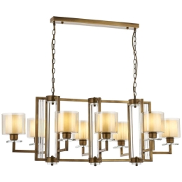 Φωτιστικό Οροφής 301AUR1183 110x60x100cm 8xE27 40W Gold Opviq