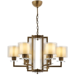 Φωτιστικό Οροφής 301AUR1184 Φ70x90cm 6xE27 40W Gold Opviq