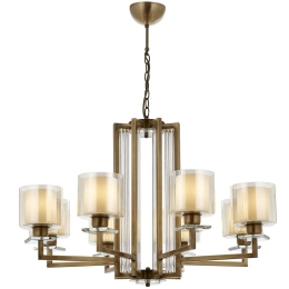 Φωτιστικό Οροφής 301AUR1189 Φ80x90cm 8xE27 40W Gold Opviq