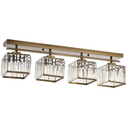 Φωτιστικό Οροφής - Πλαφονιέρα 301AUR1198 80x15x22cm 4xE27 40W Gold Opviq