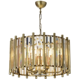 Φωτιστικό Οροφής 301AUR1214 Φ45x57cm 6xE14 40W Gold Opviq