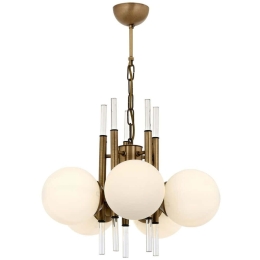 Φωτιστικό Οροφής 301AUR1334 Φ50x60cm 5xE27 40W Gold Opviq