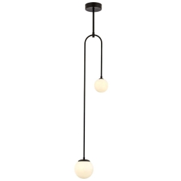 Φωτιστικό Οροφής 301AUR1340 20x12x130cm 2xG9 10W Black Opviq