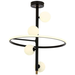 Φωτιστικό Οροφής 301AUR1355 Φ50x70cm 4xG9 10W Black Opviq