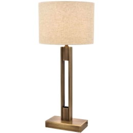 Φωτιστικό Επιτραπέζιο 301AUR1907 Φ30x60cm 1xE27 40W Cream-Gold Opviq