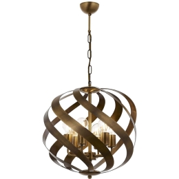 Φωτιστικό Οροφής 683AVN1418 Φ40x75cm 6xE27 40W Gold Opviq