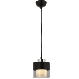 Φωτιστικό Οροφής 683AVN1420 Φ15x70cm 1xE27 40W Black-Silver Opviq