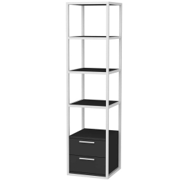 Ραφιέρα Δαπέδου Robbins 322RTC1123 39x39x160cm White-Anthracite