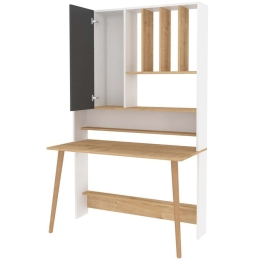 Γραφείο Wood 322RTC1319 120x60x196,6cm White-Oak