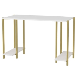 Γραφείο Academy 322RTC1405 125,2x60x73,8cm Gold-White