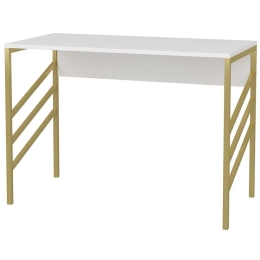 Γραφείο Josephine 322RTC1441 120x60x74,8cm Gold-White