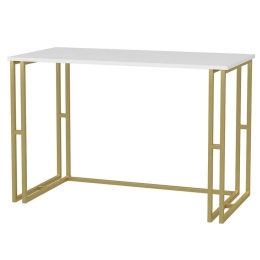Γραφείο Kane 322RTC1453 120x60x74,8cm Gold-White