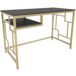 Γραφείο Kennesaw 322RTC1467 120x60x74,8cm Gold-Anthracite