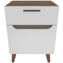 Κομοδίνο Losso 322RTC1602 45x36,8x63cm White-Oak