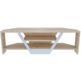 Έπιπλο Τηλεόρασης Sares 322RTC2178 120x35x36,8cm Oak-White