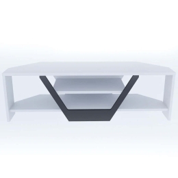 Έπιπλο Τηλεόρασης Sares 322RTC2181 120x35x36,8cm White-Black
