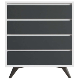 Συρταριέρα Suvera 811MDD3436 70x40x86cm White-Anthracite