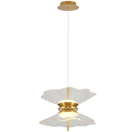 Φωτιστικό Οροφής 414LRC1356 Φ40x120cm 2xLed 2000lm 10W 3000K Gold Opviq